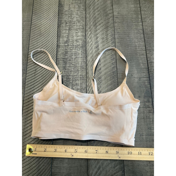 Abercrombie & Fitch Nude Bralette Adjustable Straps Seamless Bra Top XS - Picture 2 of 4